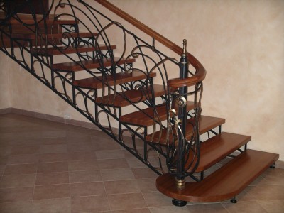 Кованая лестница КЛ06